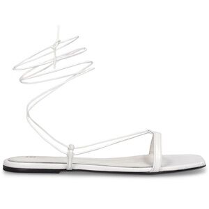 Toteme 5mm Croc Embossed Leather sandals